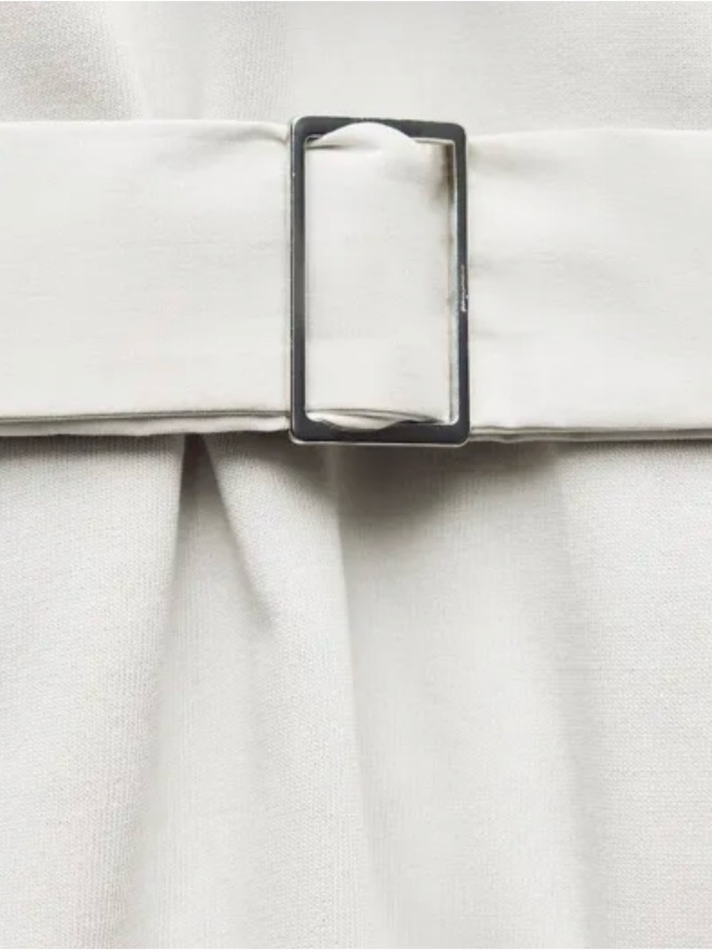 New Zara  Cream Belted Peplum Top - Picture 5 of 11